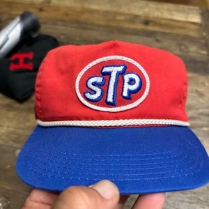 Vintage, rare STP gas station hat, ~70s?